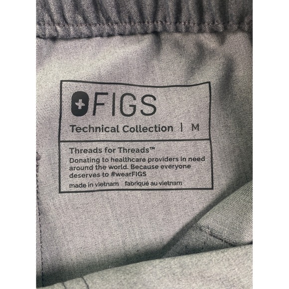 Figs Scrubs Pants Mens Medium Grey Cairo Cargo Medical Doctor Nurse Straight - Picture 3 of 9